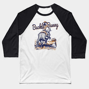 Cowboy Ranch Buckle Bunny Western Cowgirl Baseball T-Shirt